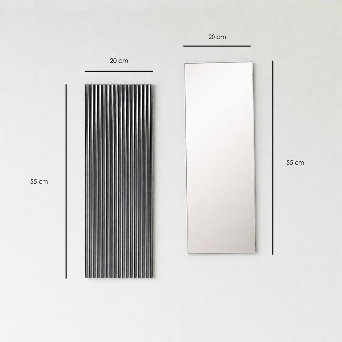 Hanah Home Espejo Ecológico Flotal-E Linea - Fume, Natural